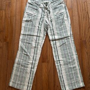 Sundance Beach Pants with Green and Teal Stripes